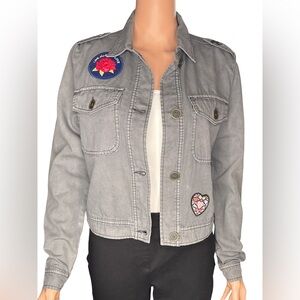 Mossimo Supply Co. Gray Jean Jacket Small NWT